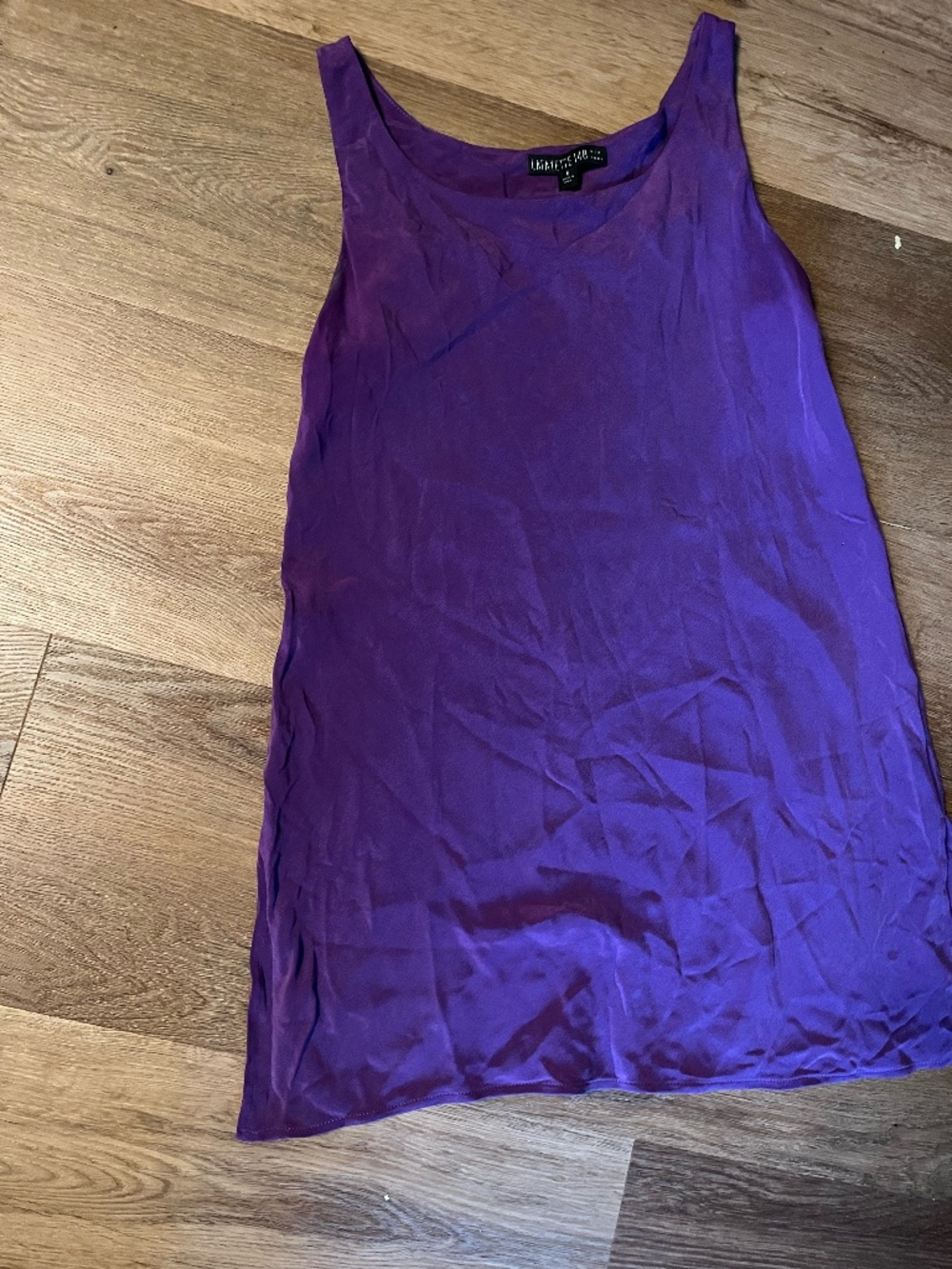 Lafayette 148 purple silk tunic style shirt